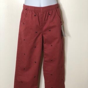 Rugged bear boys chino dog embroidered pants